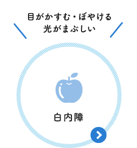 目がかすむ・ぼやける 光がまぶしい：白内障